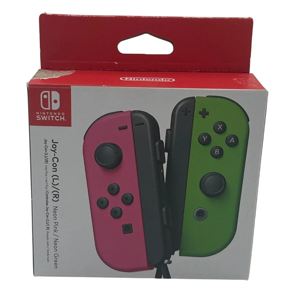 Nintendo Switch Joy-Con Controllers L/R Neon Pink Neon Green